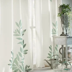 Rideau œillets (140 x 260 cm) Nymphea Vert menthe