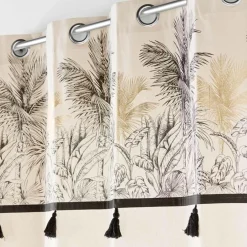 Rideau œillets (140 x 240 cm) Papaya Ecru