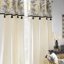 Rideau œillets (140 x 240 cm) Papaya Ecru