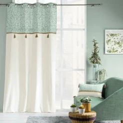 Rideau œillets (140 x 240 cm) Vivoline Vert menthe