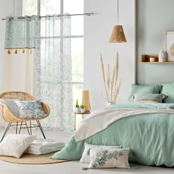 Rideau œillets (140 x 240 cm) Vivoline Vert menthe