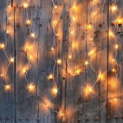 Rideau lumineux H2 m L2 m 96 LED Interconnectable Blanc chaud