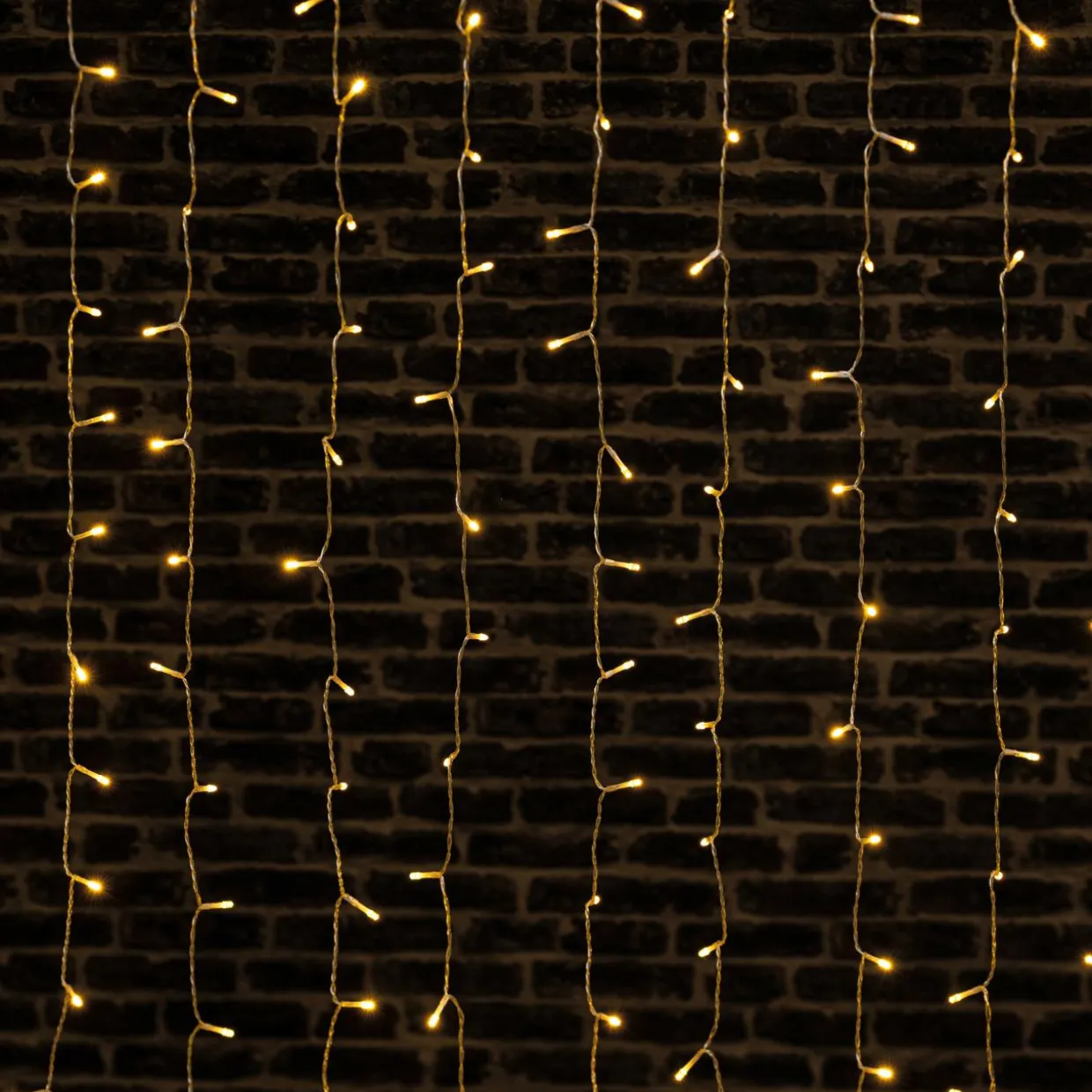 Rideau lumineux H2 m L1,5 m 300 LED Blanc chaud