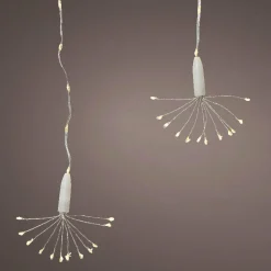 Rideau lumineux H0,50 m L1,60 m 174 Micro LED Blanc chaud