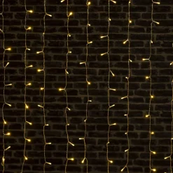 Rideau lumineux H2 m L0,90 m 200 LED Blanc chaud