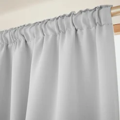 Rideau obscurcissant galon fronceur (140 x 260 cm) Dark Gris clair