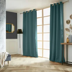 Rideau obscurcissant (140 x 260 cm) Dark Bleu canard