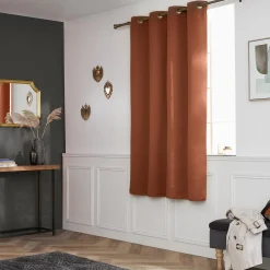 Rideau obscurcissant (140 x 180 cm) Dark Terracotta