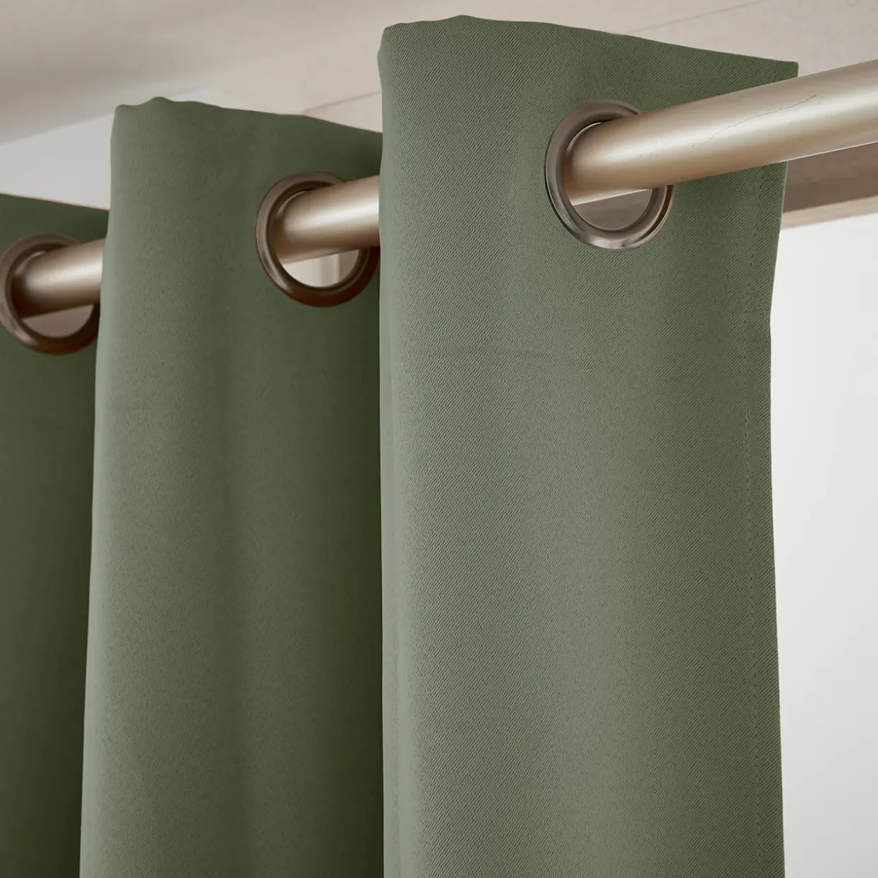 Rideau obscurcissant (280 x 260 cm) Dark Vert kaki