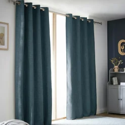 Rideau obscurcissant thermique (140 x 240 cm) Alba Bleu