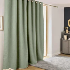 Rideau obscurcissant thermique (280 x 240 cm) Alba Vert romarin