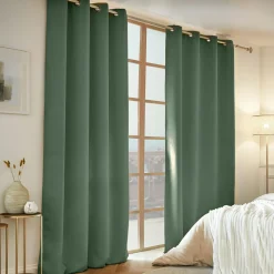 Rideau obscurcissant thermique (140 x 280 cm) Calore Vert romarin