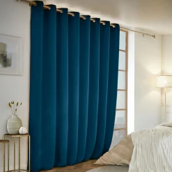 Rideau obscurcissant thermique (280 x 260 cm) Calore Bleu pétrole