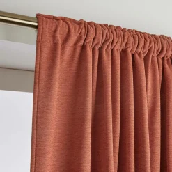 Rideau obscurcissant thermique galon fronceur (140 x 240 cm) Minuit Terracotta