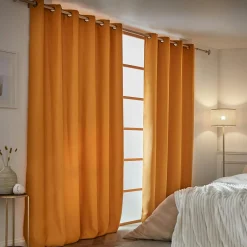 Rideau obscurcissant thermique (180 x 260 cm) Calore Jaune moutarde