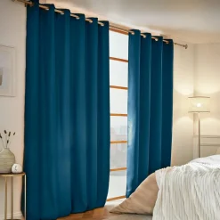 Rideau obscurcissant thermique (180 x 260 cm) Calore Bleu pétrole