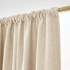 Rideau obscurcissant thermique galon fronceur (180 x 260 cm) Alba Beige grège