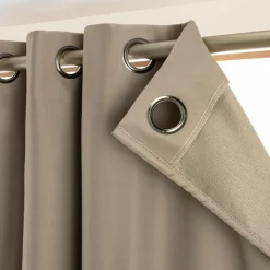 Rideau obscurcissant thermique (140 x 240 cm) Calore Taupe