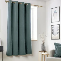 Rideau obscurcissant thermique (140 x 180 cm) Minuit Gris bleu