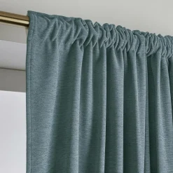 Rideau obscurcissant thermique galon fronceur (140 x 240 cm) Minuit Gris bleu