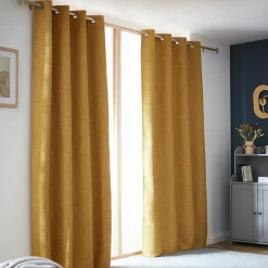 Rideau obscurcissant thermique (140 x 280 cm) Alba Jaune moutarde