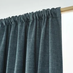 Rideau obscurcissant thermique galon fronceur (140 x 240 cm) Alba Bleu