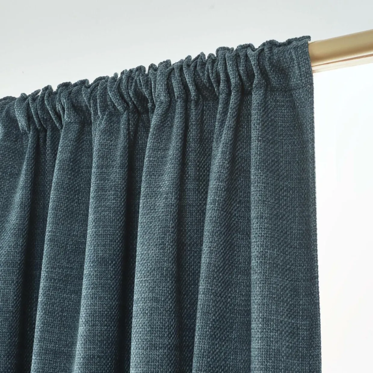 Rideau obscurcissant thermique galon fronceur (140 x 240 cm) Alba Bleu