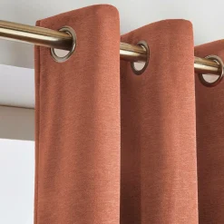 Rideau obscurcissant thermique (140 x 240 cm) Minuit Terracotta