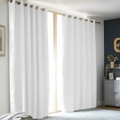 Rideau obscurcissant thermique (180 x 260 cm) Alba Blanc perle