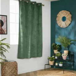 Rideau obscurcissant velours (140 x 180 cm) Fern Vert romarin