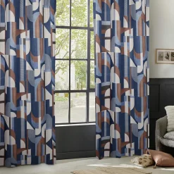 Rideau occultant (135 x 260 cm) Elena Terracotta