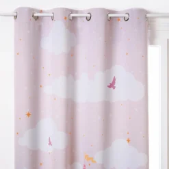 Rideau occultant enfant (135 x 260 cm) Château Rose