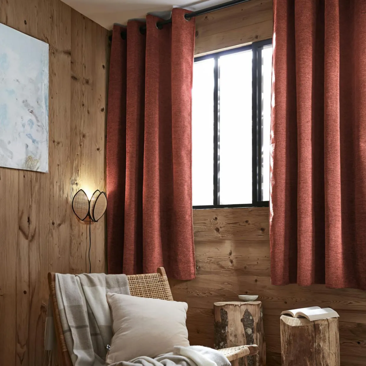 Rideau occultant isolant Total Blackout (140 x 180 cm) Magnus Terracotta