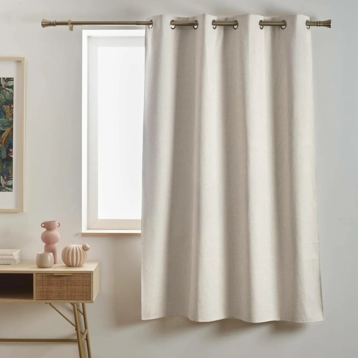 Rideau occultant Total Blackout (140 x 180 cm) Ombra Beige sable