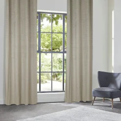 Rideau occultant velours (135 x 260 cm) Yupi Beige lin