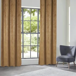 Rideau occultant velours (135 x 260 cm) Fuji Marron cannelle