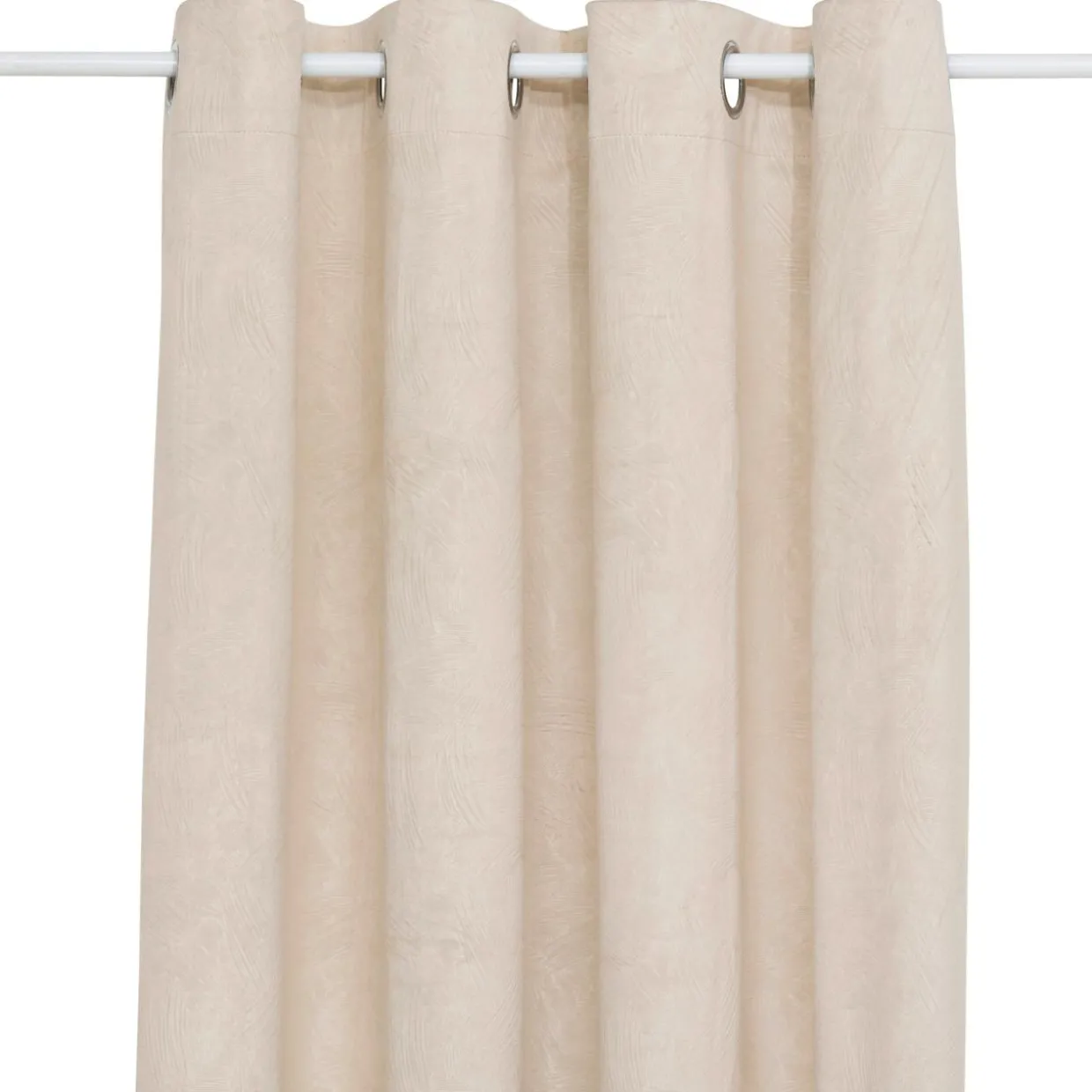 Rideau occultant velours (135 x 260 cm) Fuji Ecru
