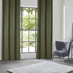 Rideau occultant velours (135 x 260 cm) Fuji Vert kaki