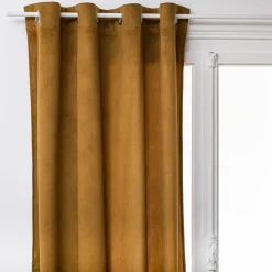 Rideau oeillets (140 x 260 cm) Lilou Marron mordoré