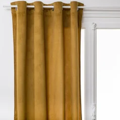 Rideau oeillets (140 x 260 cm) Lilou Marron mordoré