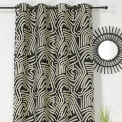 Rideau oeillets (140 x 260 cm) Nairobi Noir