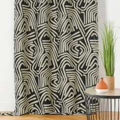 Rideau oeillets (140 x 260 cm) Nairobi Noir