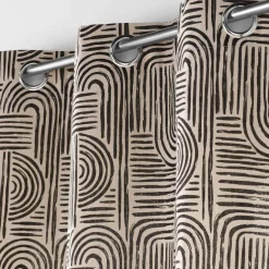 Rideau oeillets (140 x 240 cm) Pandore Noir