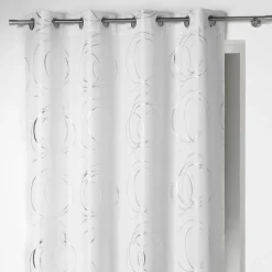 Rideau oeillets (140 x H260 cm) Bully Blanc
