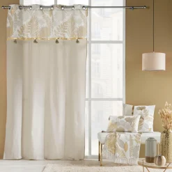 Rideau polycoton (140 x 240 cm) Melisse Beige