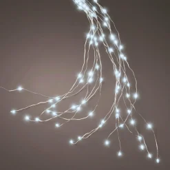 Rideau pour sapin H2,10 m 672 Micro LED Flashing light Blanc froid