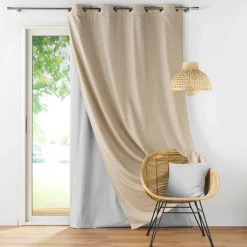 Rideau thermique doublure amovible (140 x 260 cm) Coverline Beige
