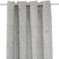 Rideau tissé (140 x 260 cm) Mala Noir