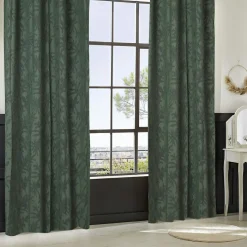 Rideau tissé (135 x 260 cm) Willow Vert kaki