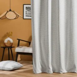 Rideau tissage jacquard (140 x 240 cm) Oscar Gris perle